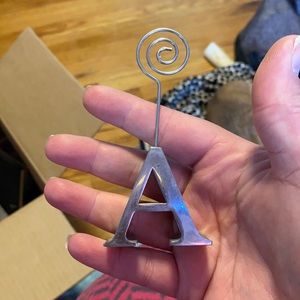 Silver A picture holder